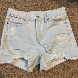 Old Navy Light Blue Distressed Jean Shorts